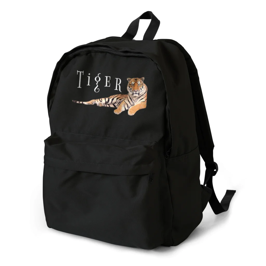 いきもの大好き！ほほえみフレンズの虎(トラ)のカッコいいアイテム Backpack