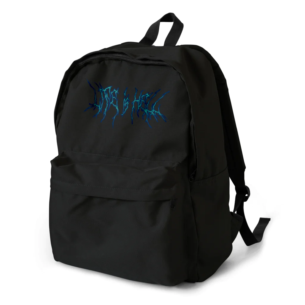 Parallel Imaginary Gift ShopのLife is Hell（Blue） Backpack