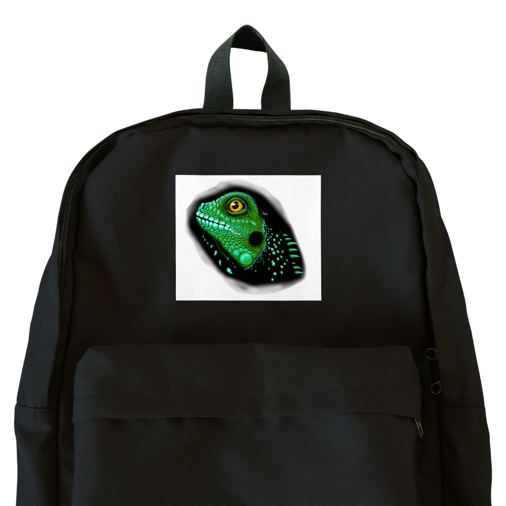 ただの爬虫類好きのグリーンイグアナ Backpack