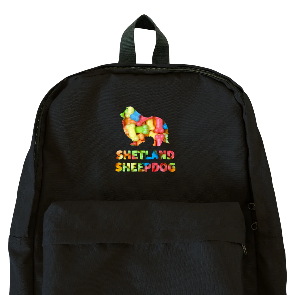 onehappinessのシェットランドシープドッグ　骨ガム Backpack