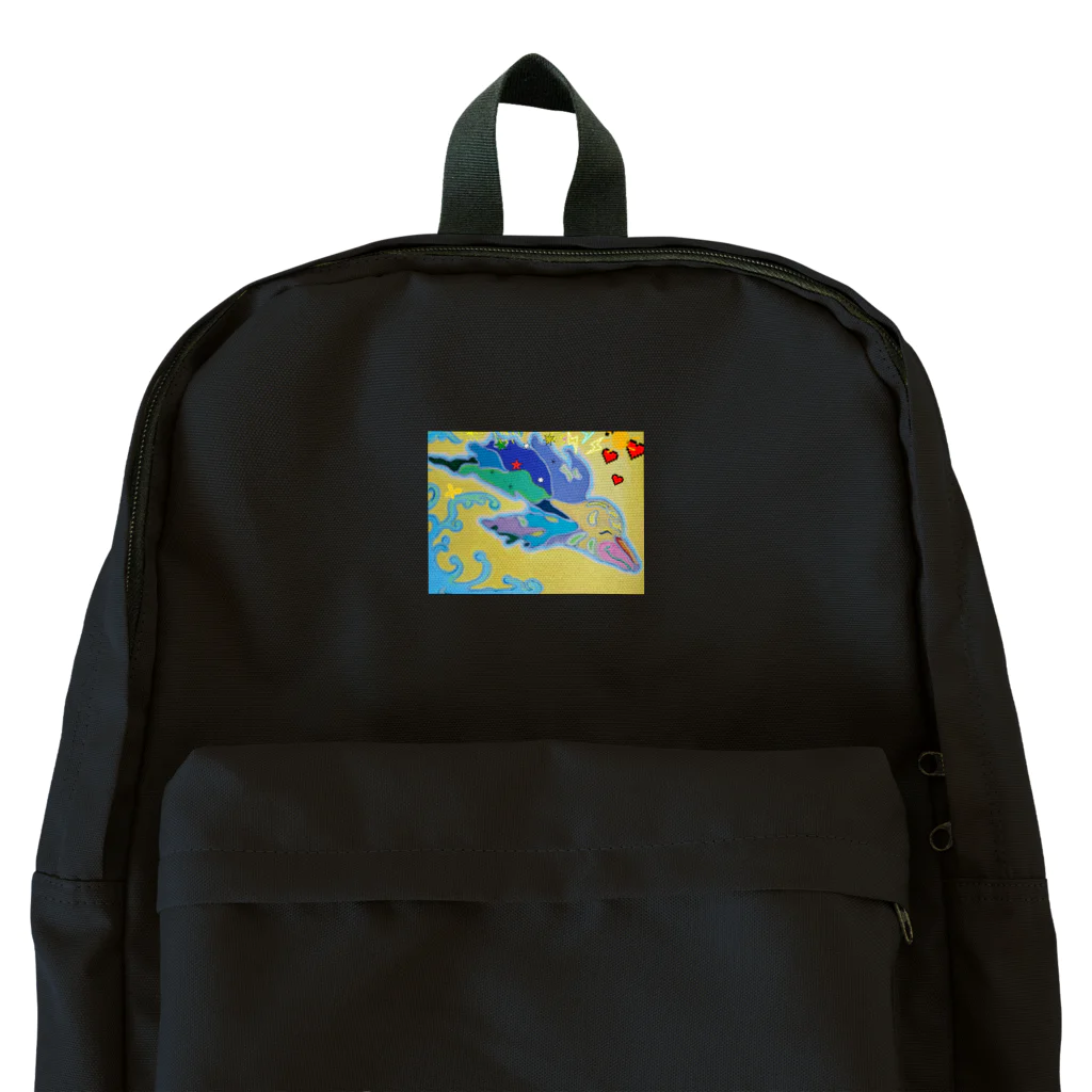 アート工房　甘月蝕(kanngesshoku)『TAaKA』のストアのMary's  tweets『ワーイ、海水浴って最高!!』 Backpack