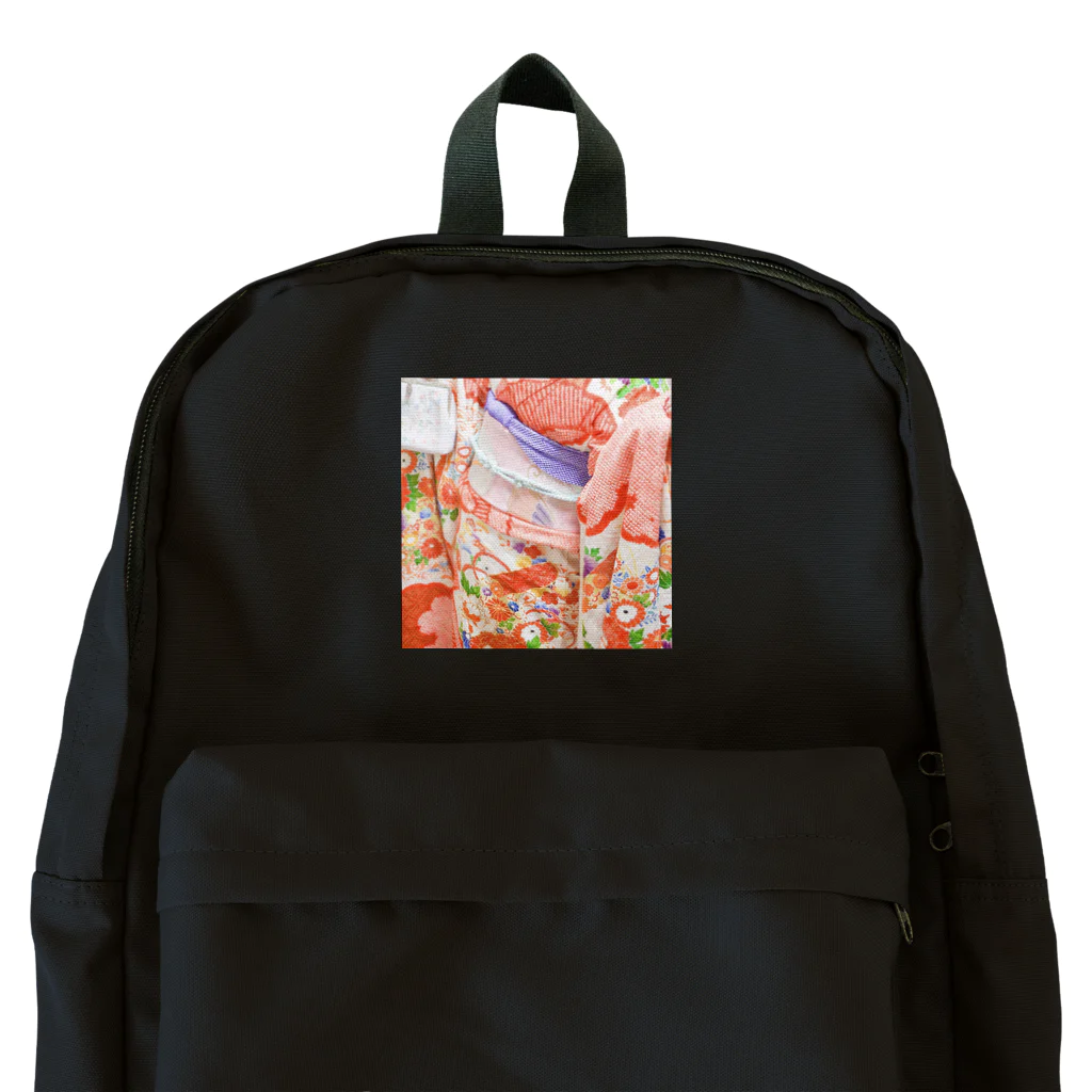 mikyacraft MIKA💓🌟赤い心臓の絞りの振袖 Backpack