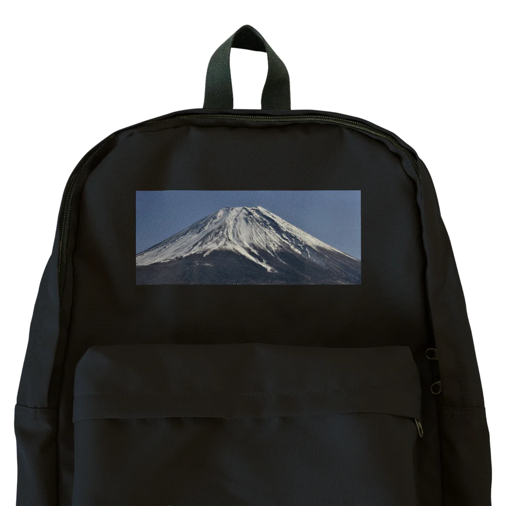 下田村の冠雪した富士山 Backpack