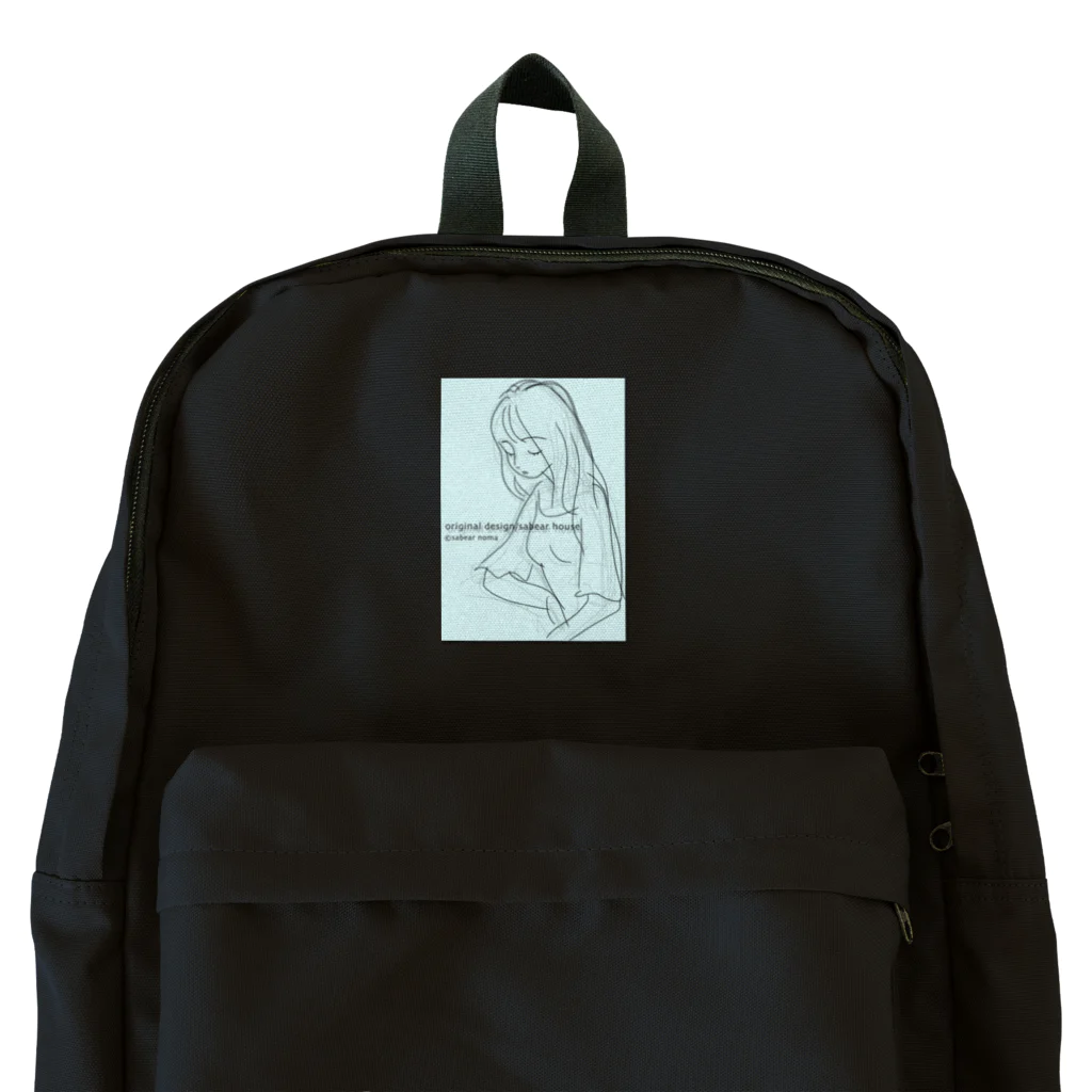 obosa_DENS/SABEAR_shop ＠SUZURIのrough drawing girl-1_グッズ Backpack