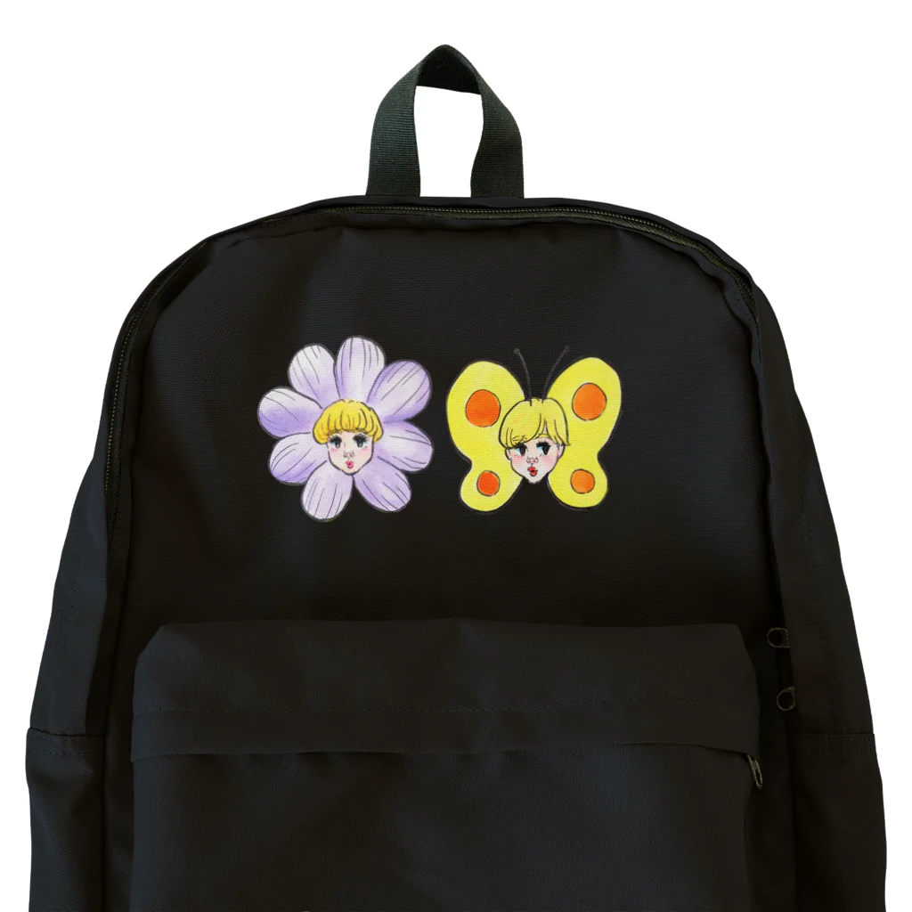 ソーメンズの花とちょうちょ Backpack