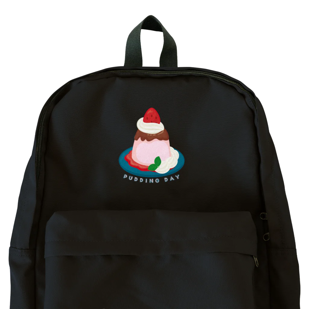 イラスト MONYAAT の毎月25日はプリンの日のプリン　イチゴプリン Backpack