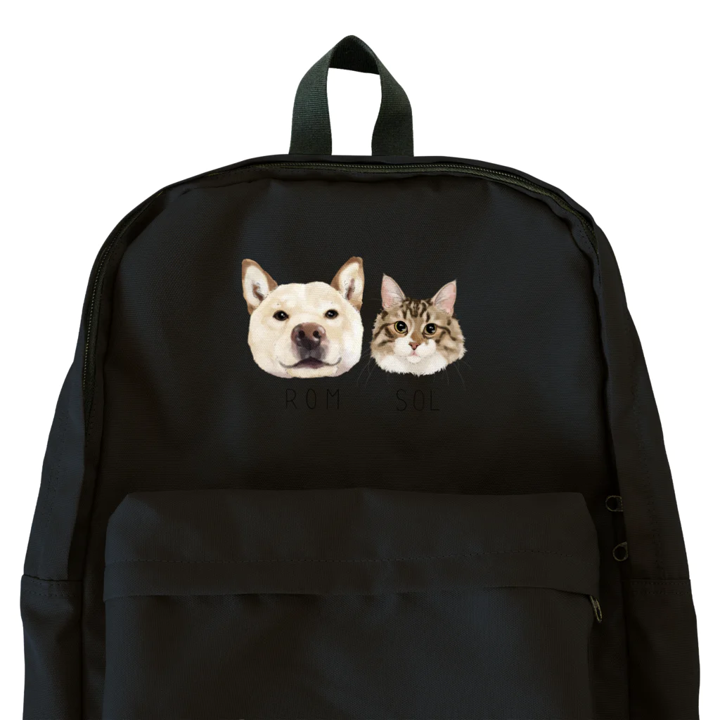 みきぞーん｜保護猫 ミッキー画伯と肉球とおともだちのrom & sol Backpack