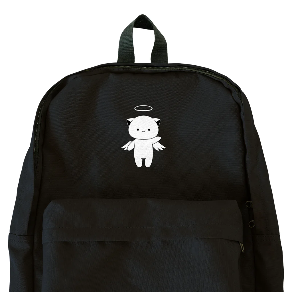 MochiMochi SHOPの白猫天使こむぎちゃん（全身） Backpack