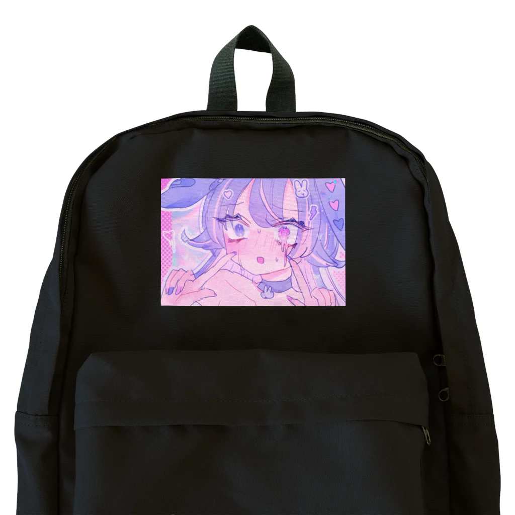 あくむ病院のうさぎ ぱにっく! black Backpack