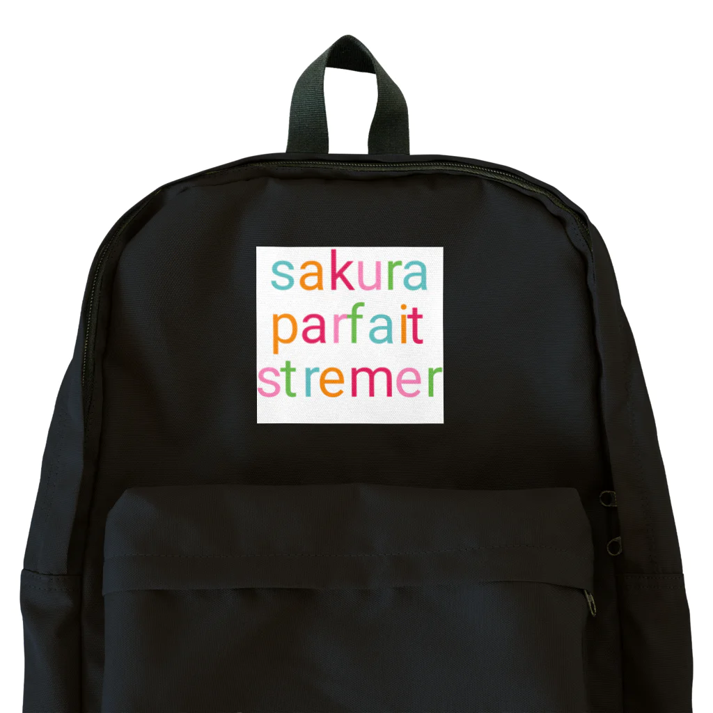 サクラパフェ🌸🍨 トピア ストリーマー配信 tiktoker ポケカラものサクラパフェオリジナルグッズ Backpack