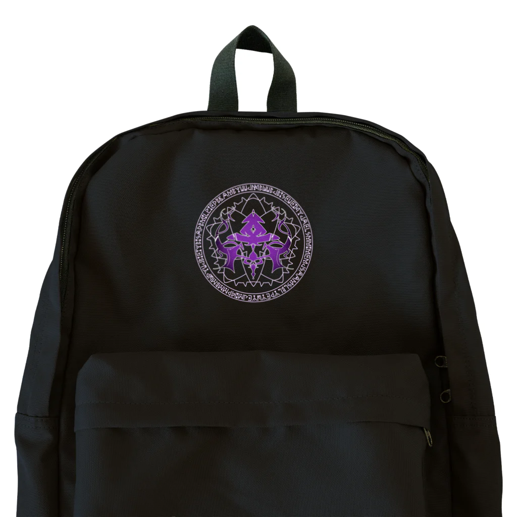 紫猫 千由【ｼﾉﾈ ﾁﾕ】💜🐾🧹の紫猫 千由　公式エンブレム(魔法陣ver.) Backpack