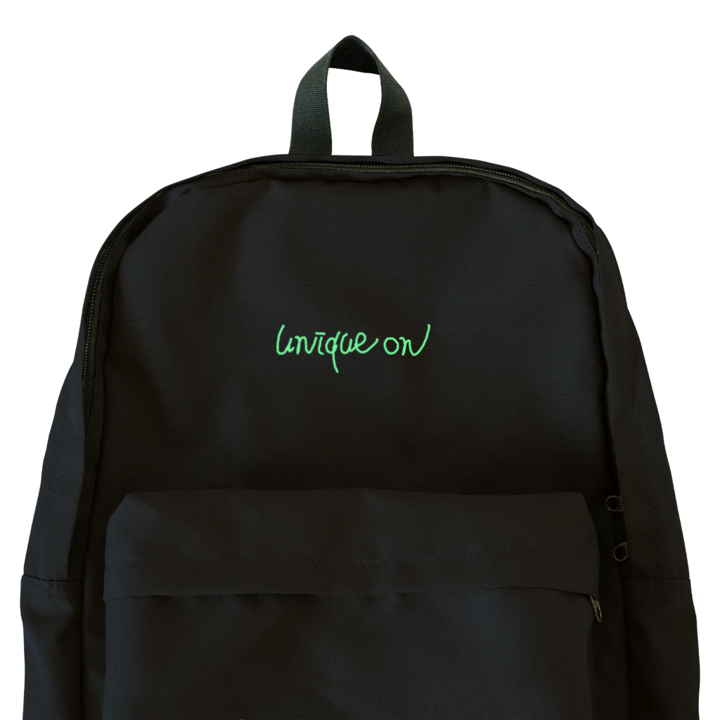 unique on のunique on ロゴグッズ Backpack