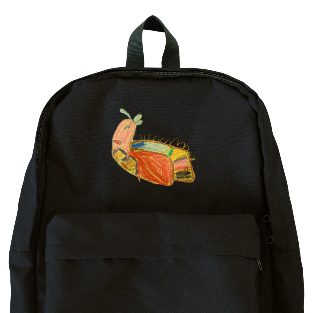 KidsArtの【子どもの絵】あおむし Backpack