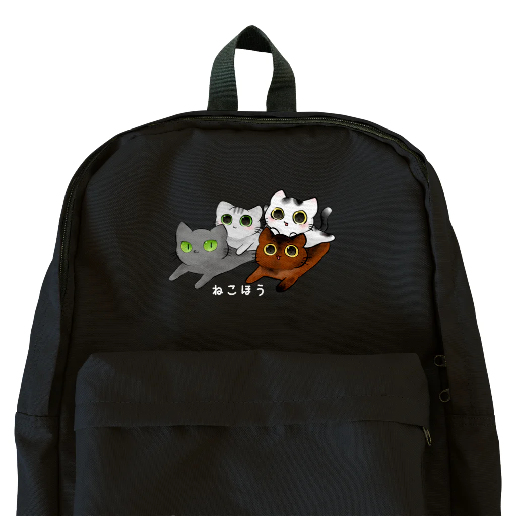 ねこほうチャンネル公式グッズのねこほうイラストリュック Backpack