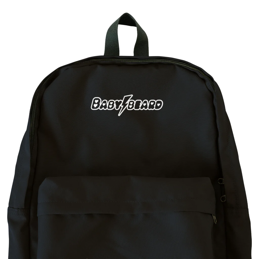 BABYBEARDのBABYBEARD Official LOGO (white) Backpack