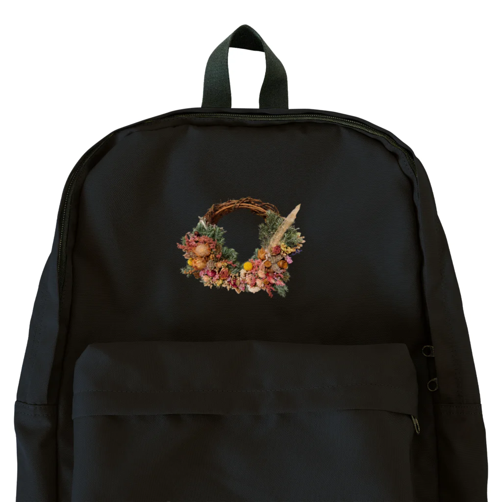 aco_la vida con las flores_花のある暮らしのドライフラワーリース Backpack