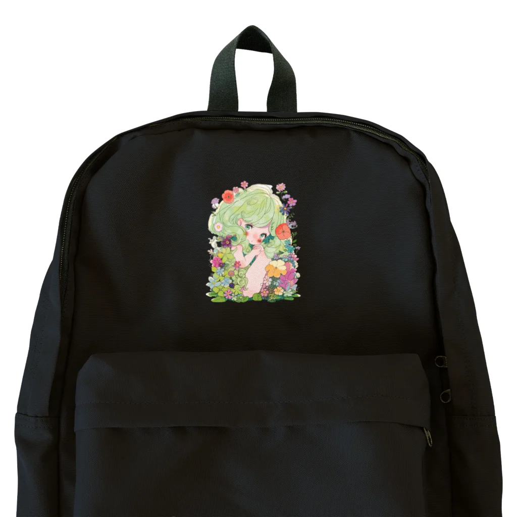 天道虫のフラワーヘアのガーディアン Backpack