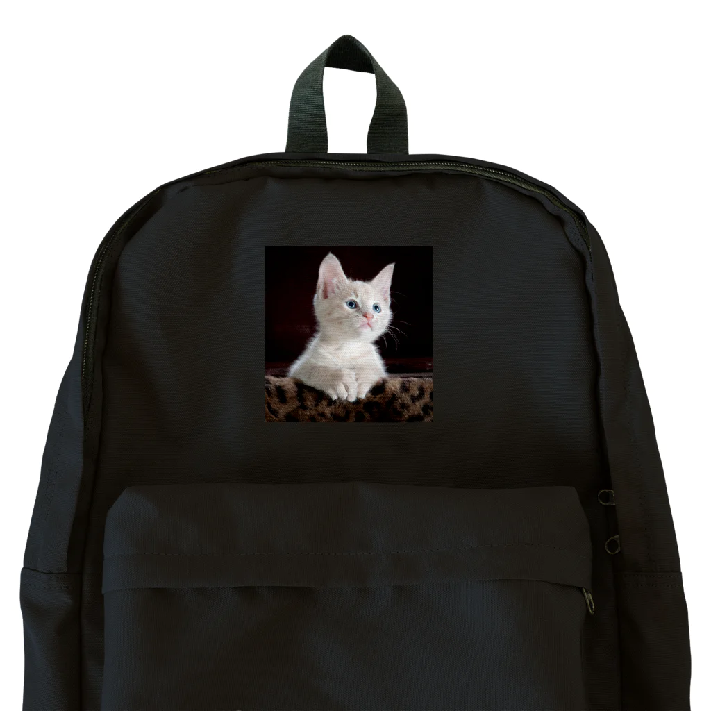 猫アートグッズのTy Swartz《A focused kitten》 Backpack