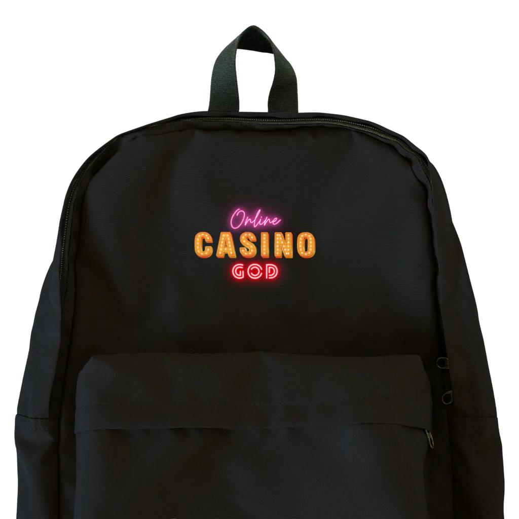 casino_godのCASINO GODオリジナルロゴグッズ リュック