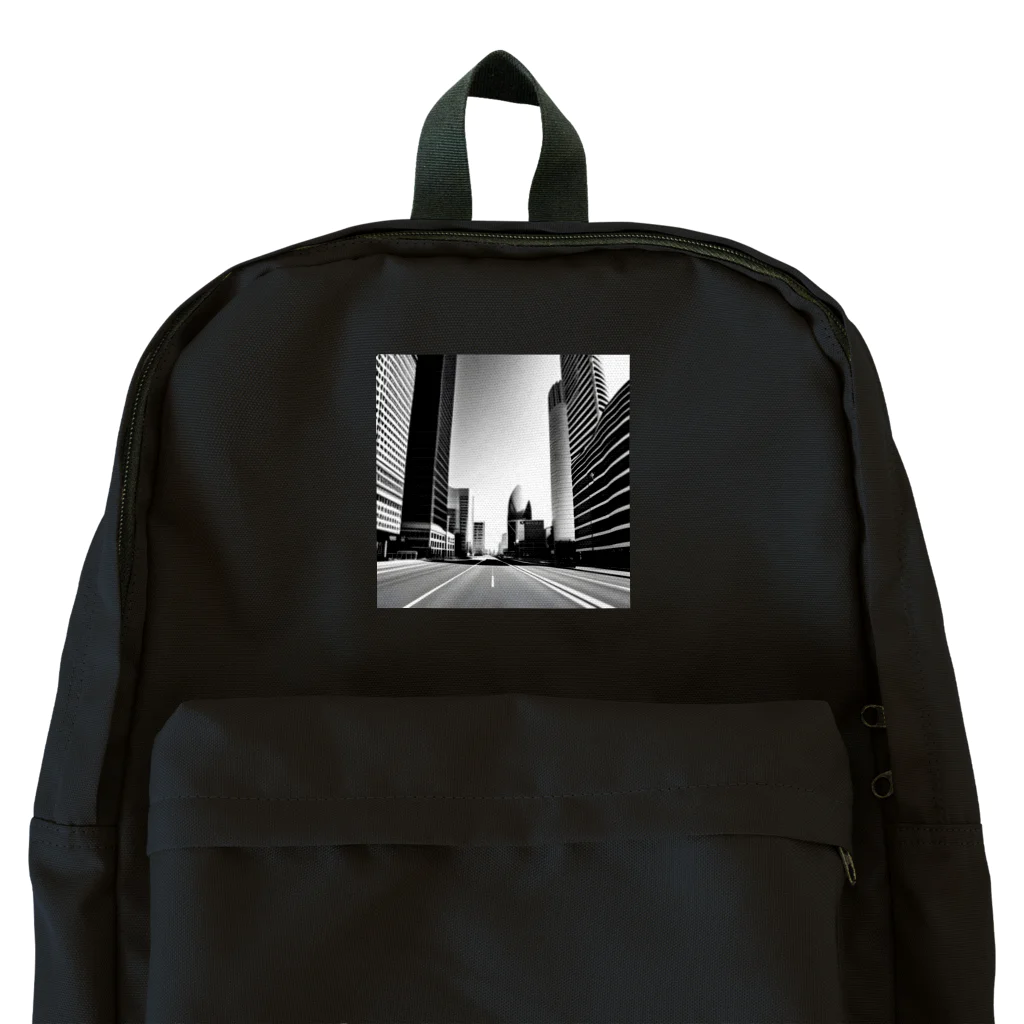 animaltennensuiの都市の鼓動：白黒で描くアーバンスケープ Backpack