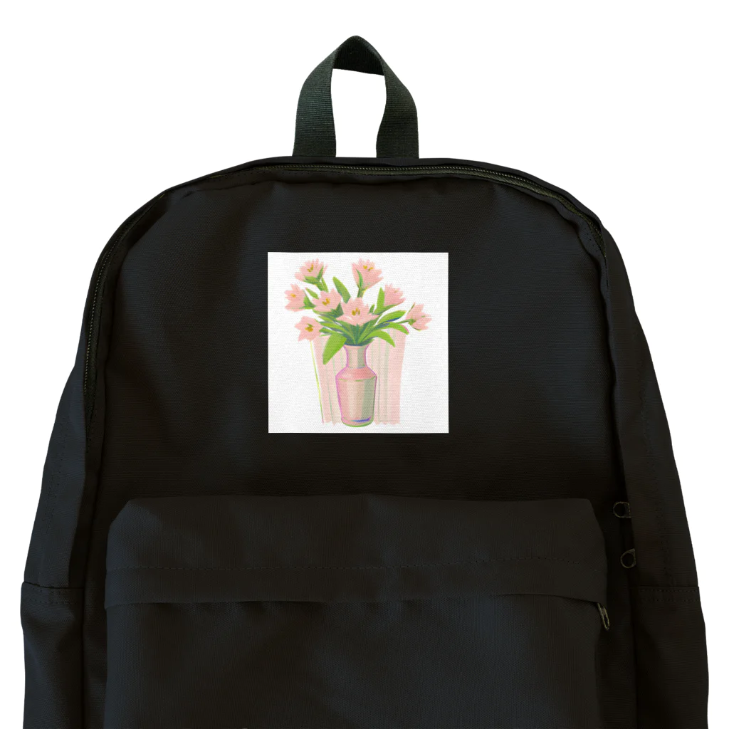 チワワ愛好家ショップのピンクユリの優美な輝き Backpack