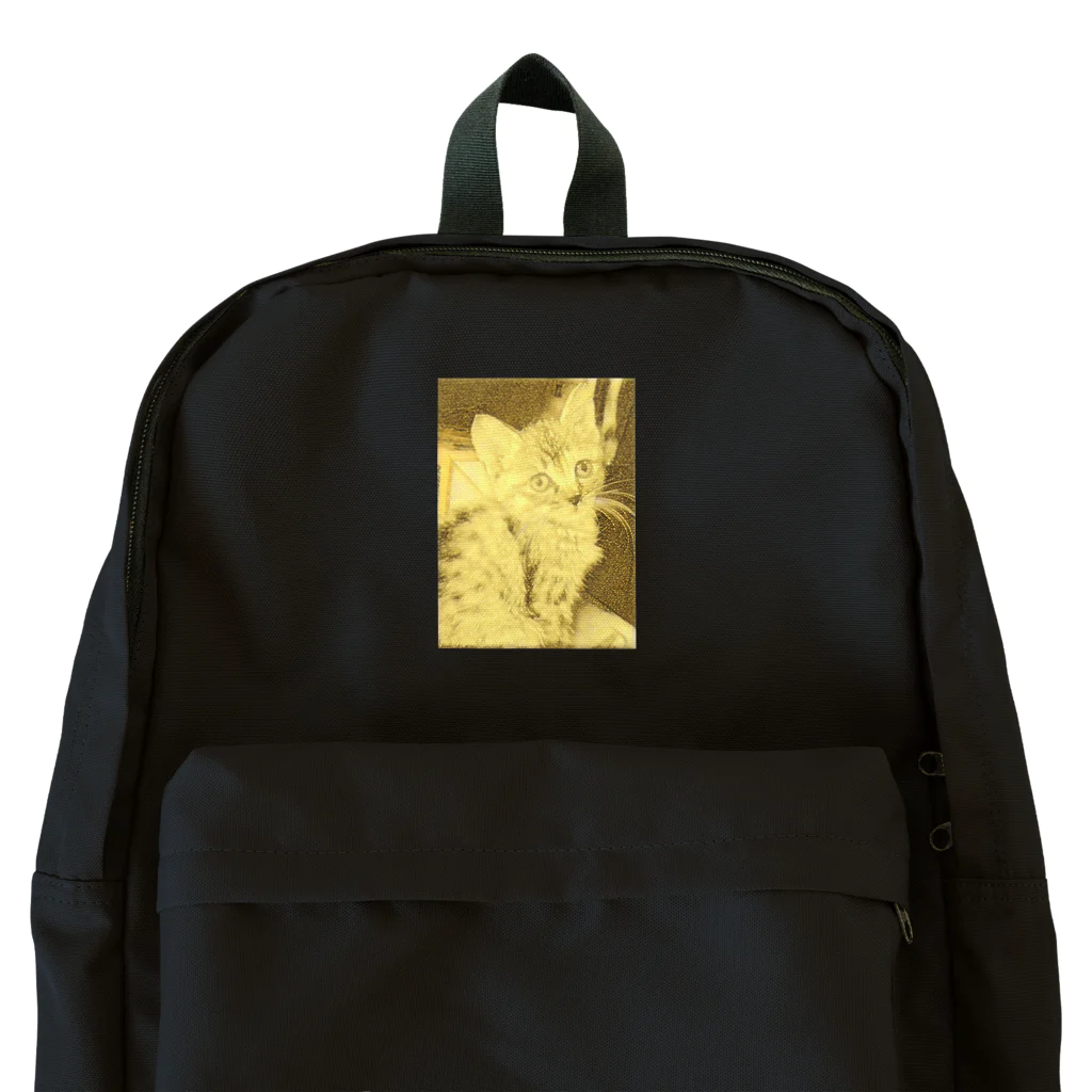 金色猫のキラキラネコ Backpack