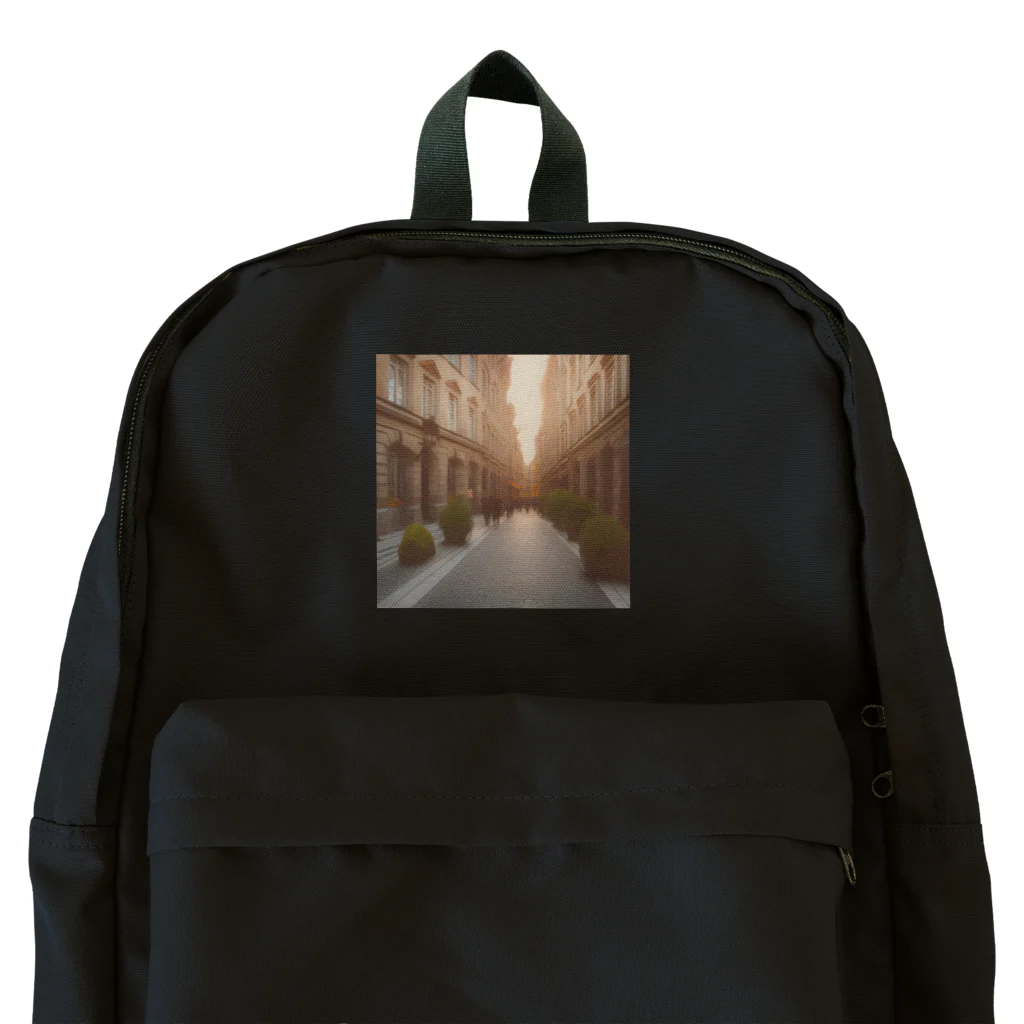 幻想のphotogrammarのヨーロッパの街並み Backpack