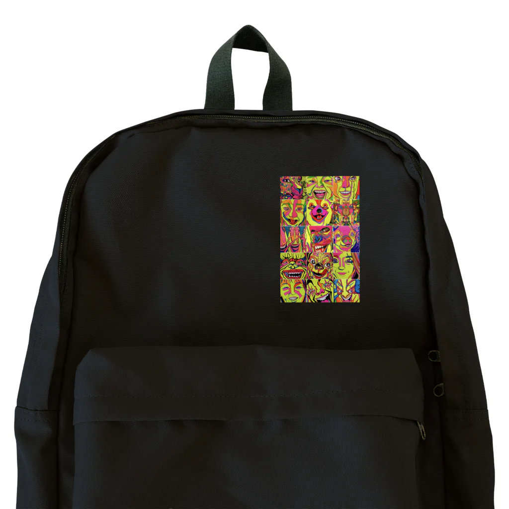 動物絵 Jamanakocic storeのJamanakocic カラフルアート Backpack