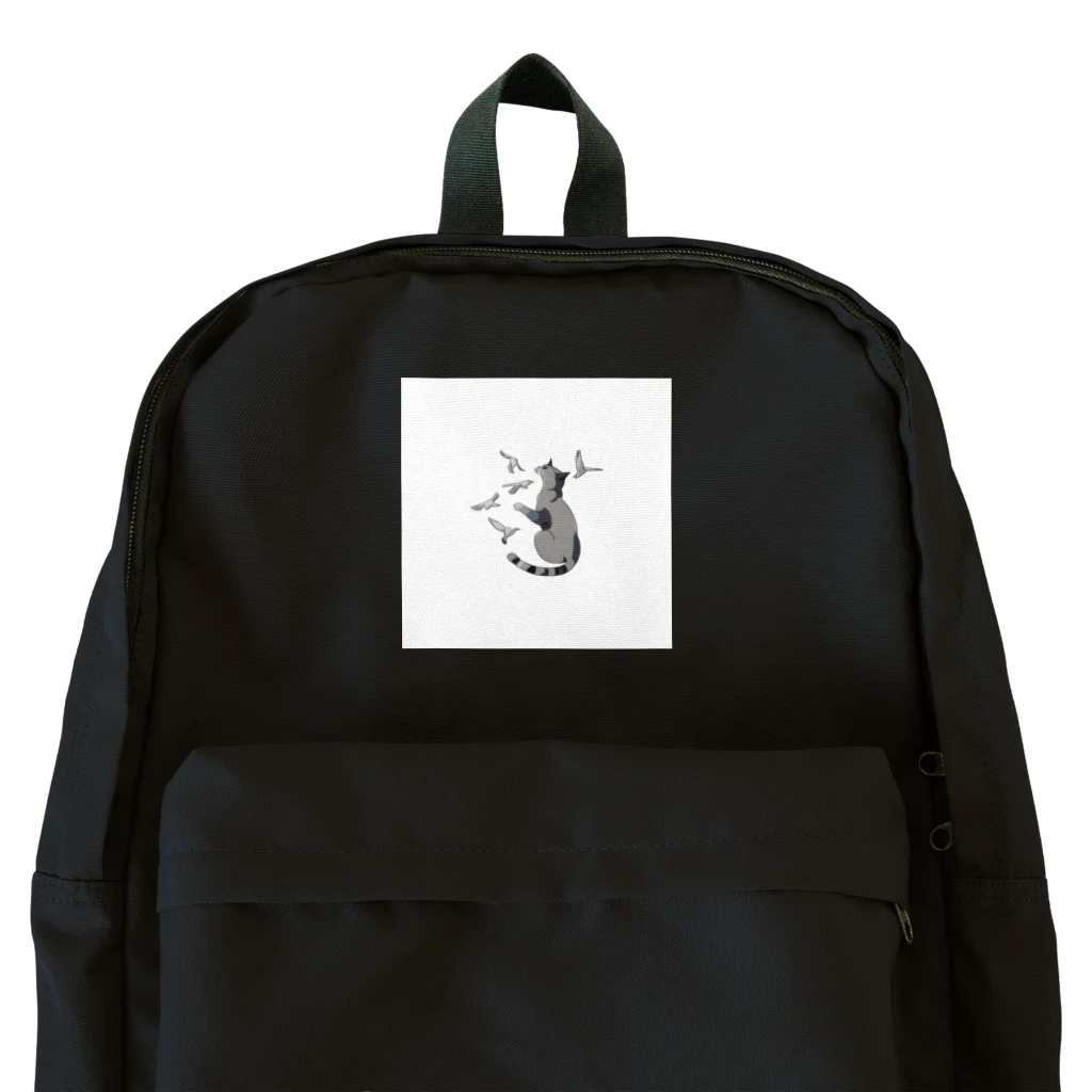 チェリオの鳥と遊ぶ猫 Backpack