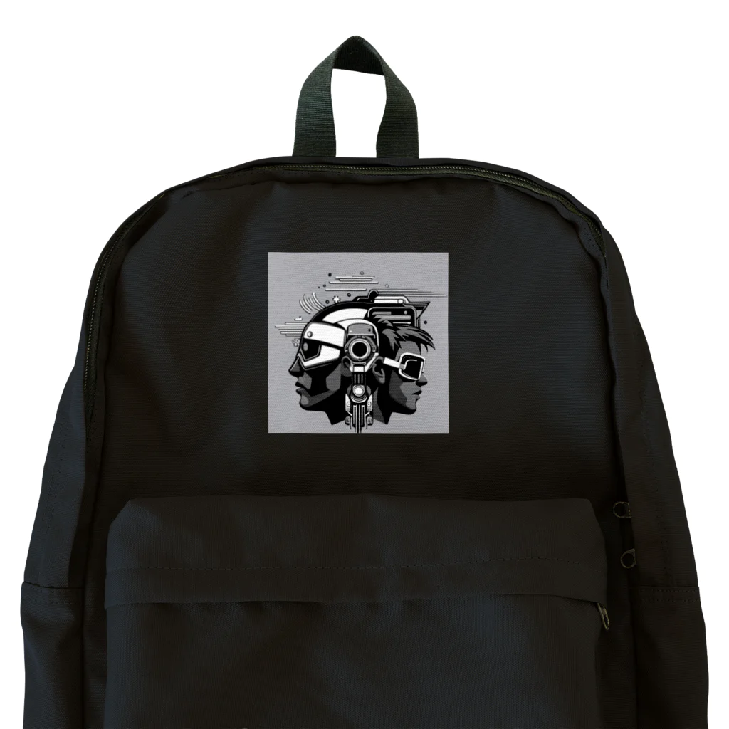  Neo Nature Threads（ネオ ネイチャー スレッズ）の未来都市の孤独な戦士 Backpack