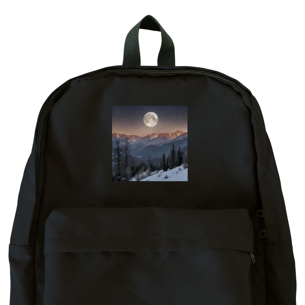 やすてぃの山から昇る月 Backpack