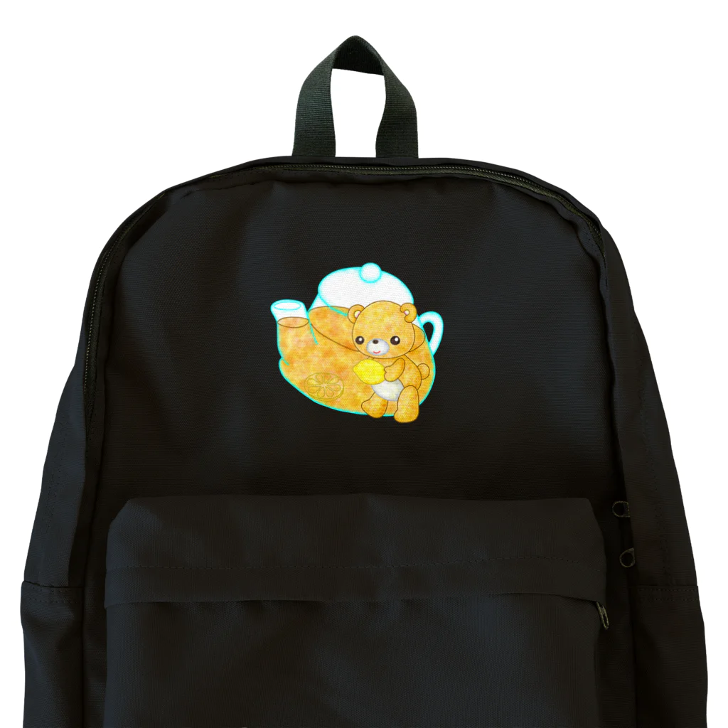 satoayaのアニマルカフェのドリンクマ　レモンティー Backpack