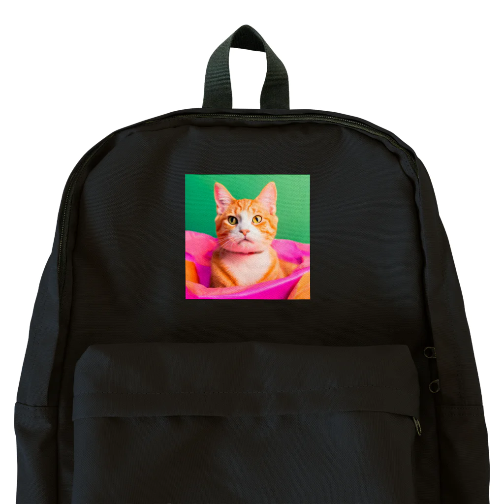 《Derekの絶賛工房中！》のイケイケ猫ちゃん Backpack