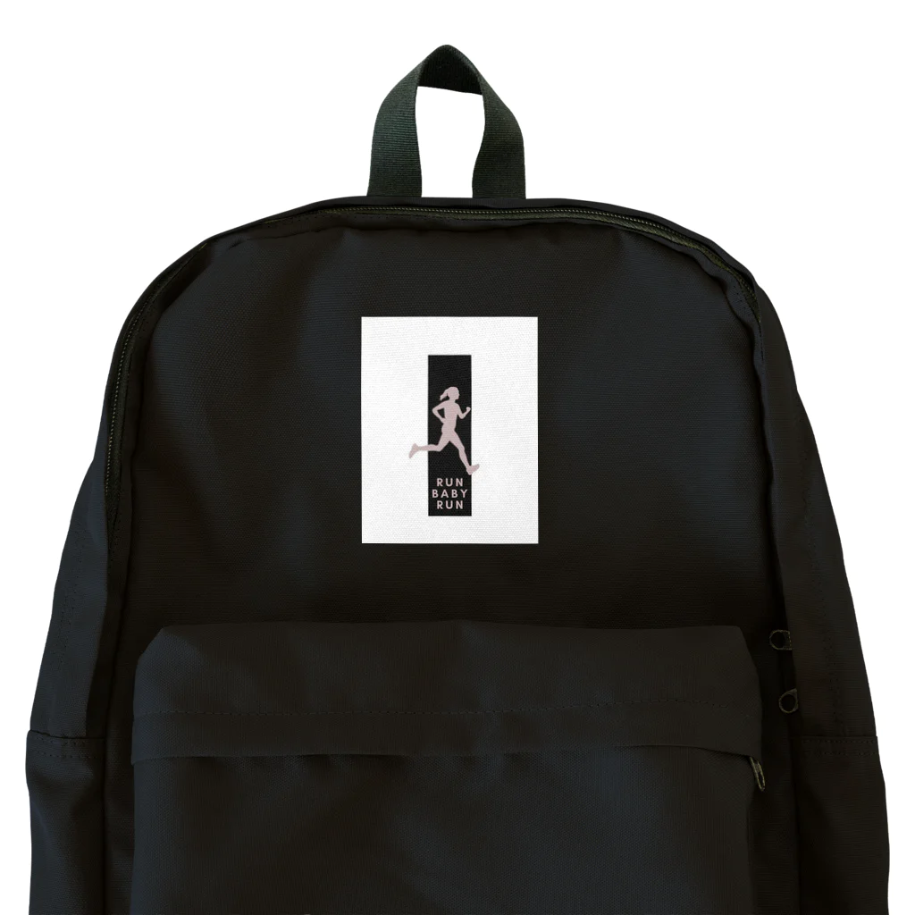 hirasan3のモダンでシンプルなランナーのシルエット Backpack