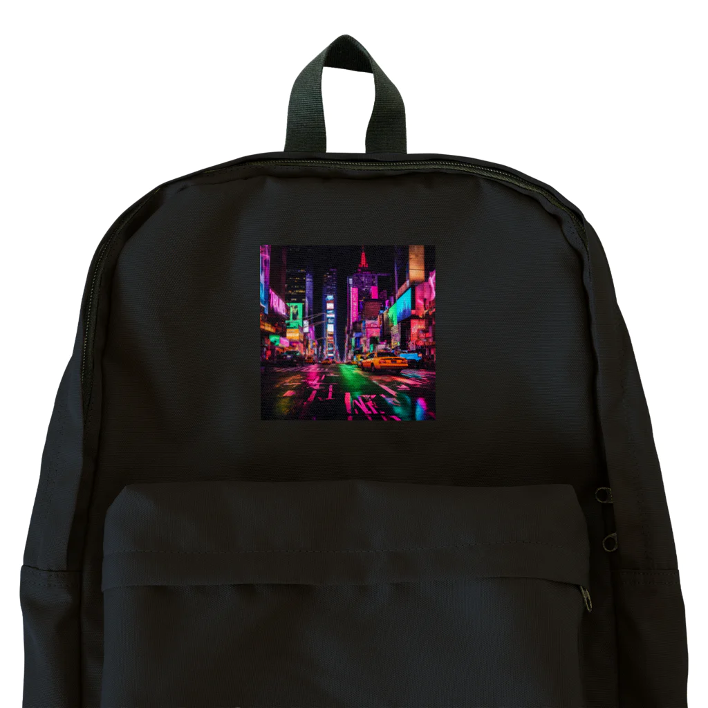 NYANKOのネオン 夜景 Backpack