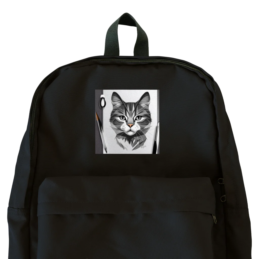 teru8376のイラスト　猫 Backpack