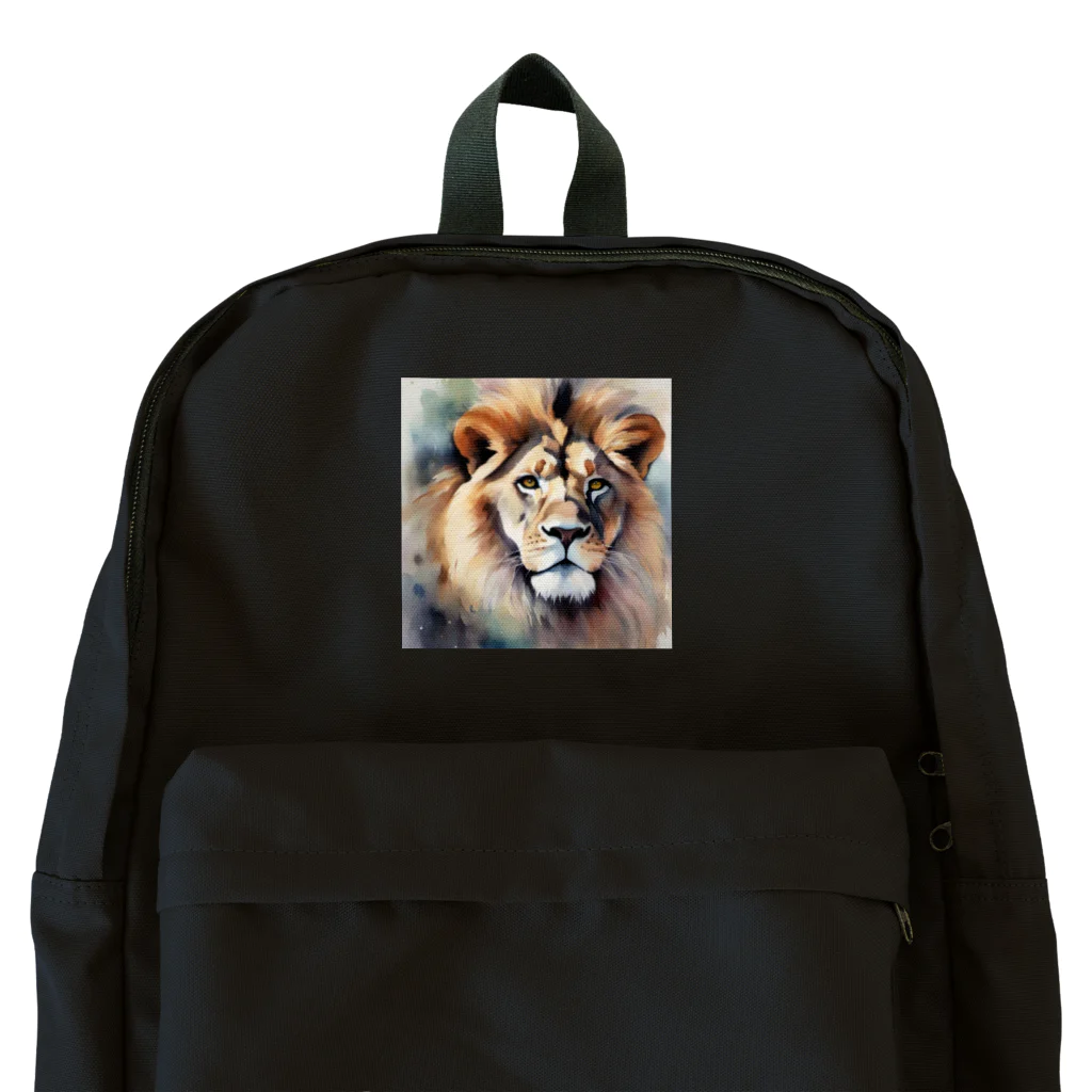 animals lovingのライオン水彩画５ Backpack