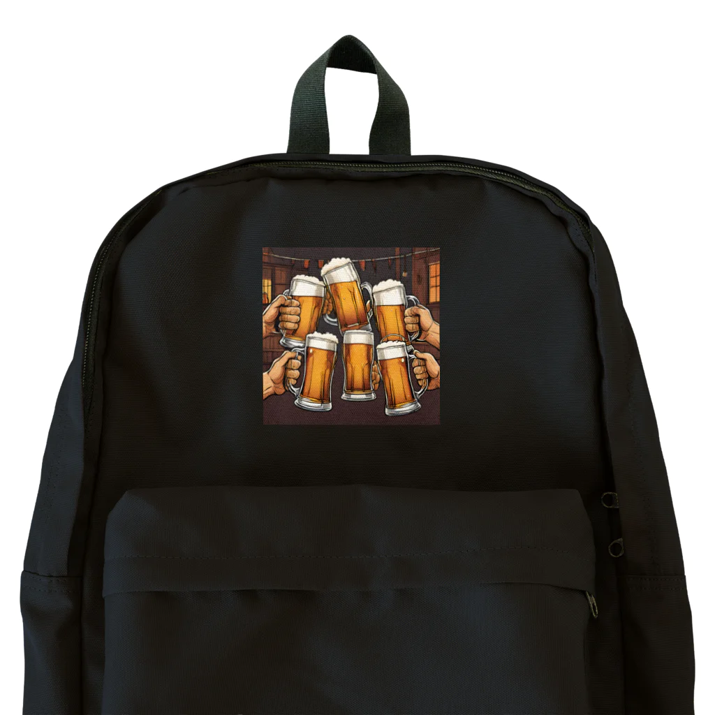 無類の酒好きのビールで乾杯！ Backpack