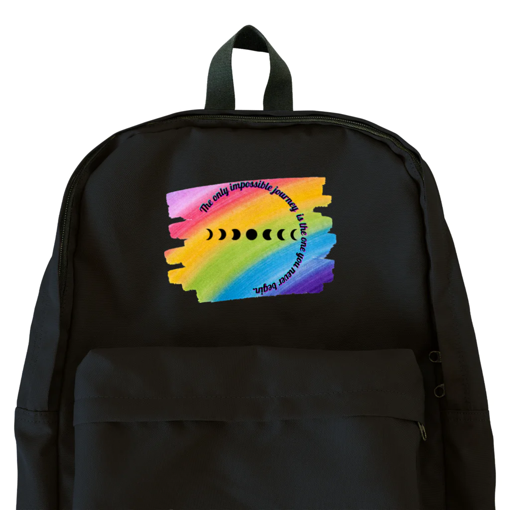  MIRACLE MOONの満ち欠ける月rainbow Backpack