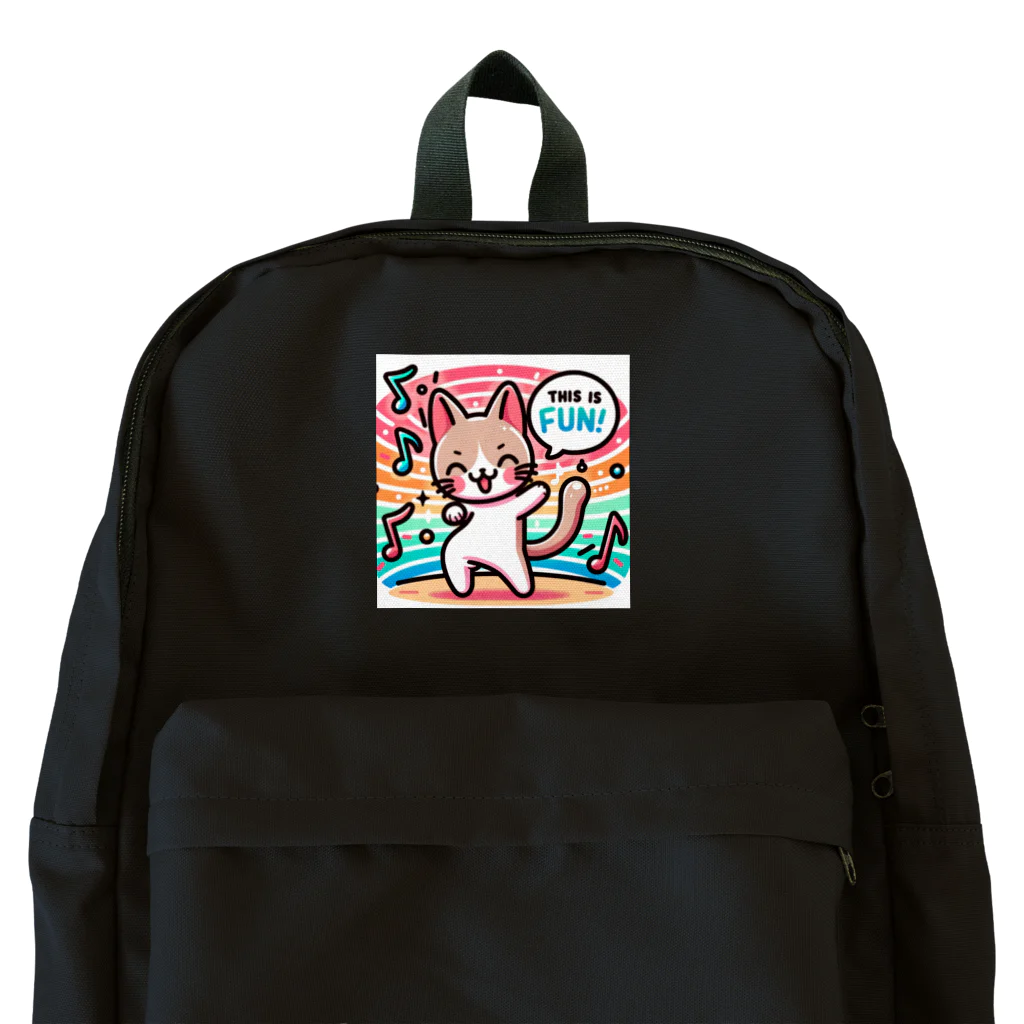 NewarrowCreationsのネコのひとこと: おしゃれデザインステッカー Backpack