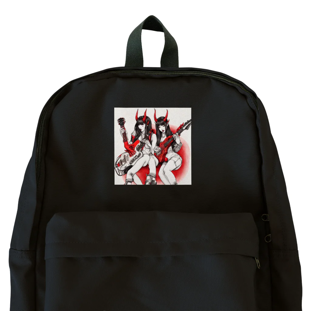 HELLOの赤デビル女ダ・ゾーン Backpack