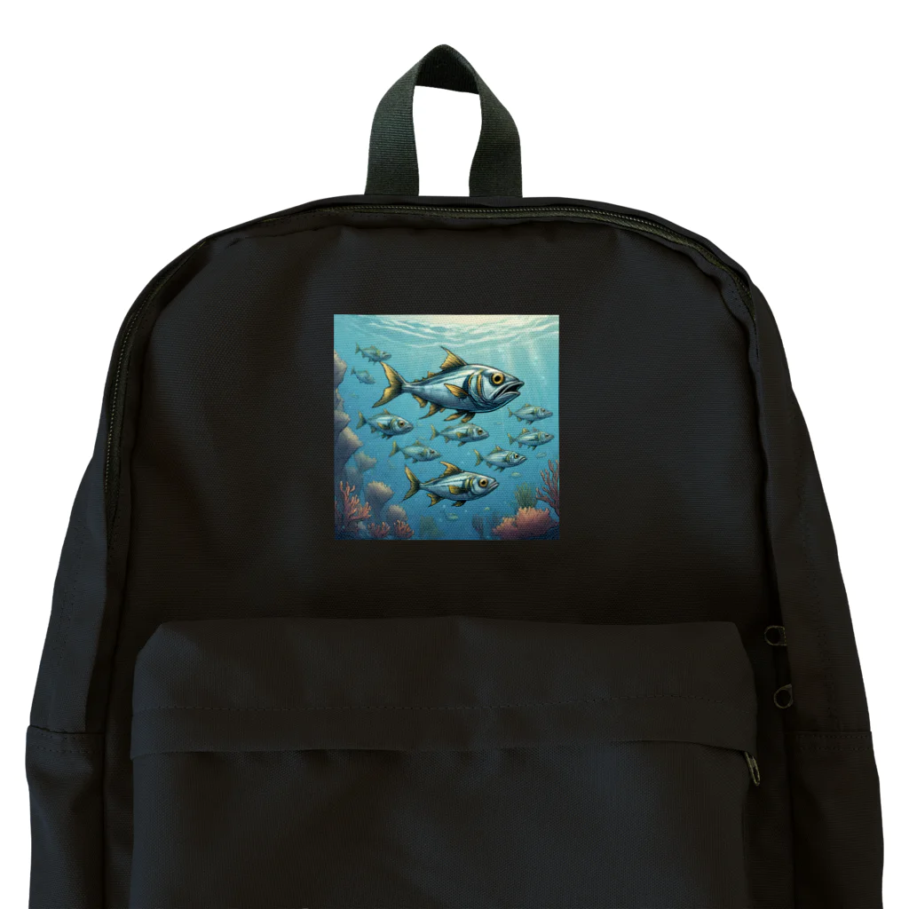 OI-ARTの海中の魚群 Backpack