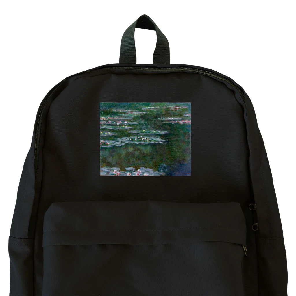 名画館のモネ「睡蓮②」　クロード・モネの絵画【名画】睡蓮シリーズ Backpack