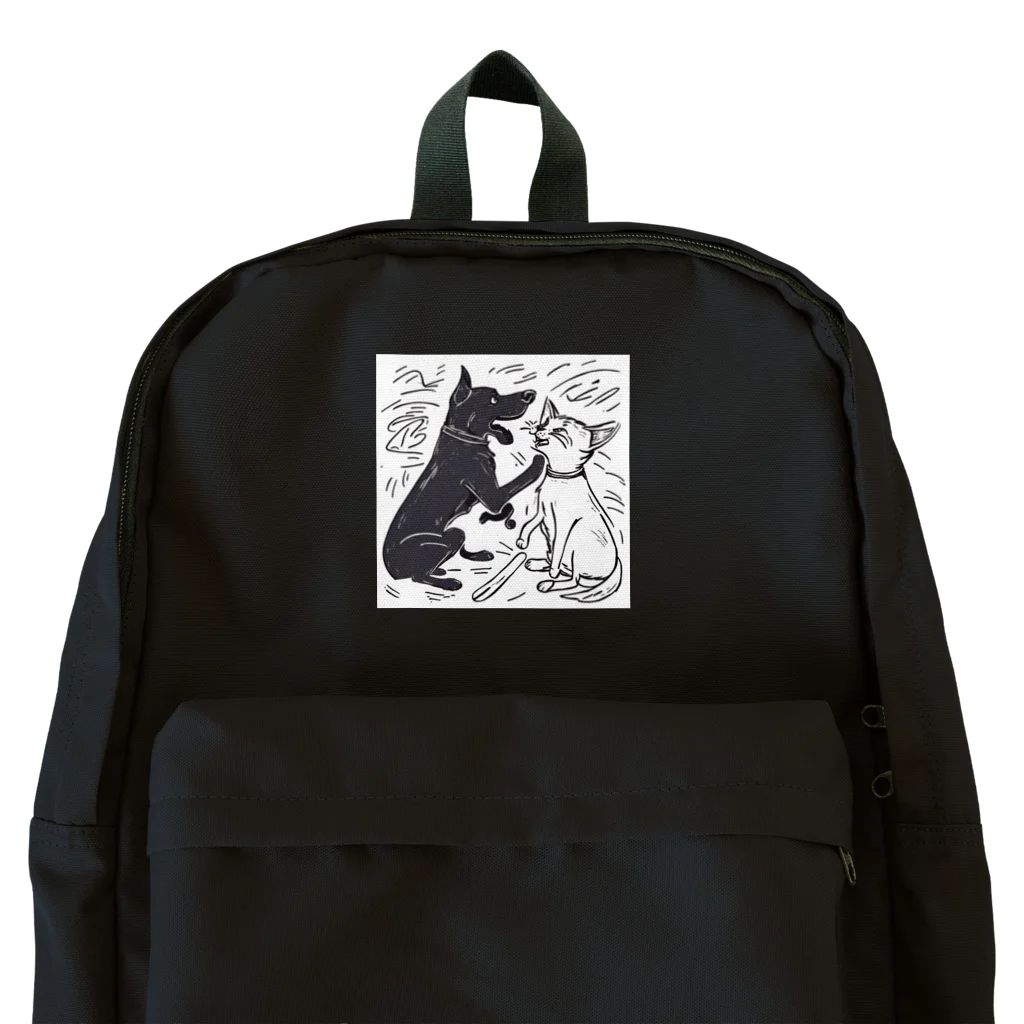 omochiのへやの犬と猫のたたかい Backpack