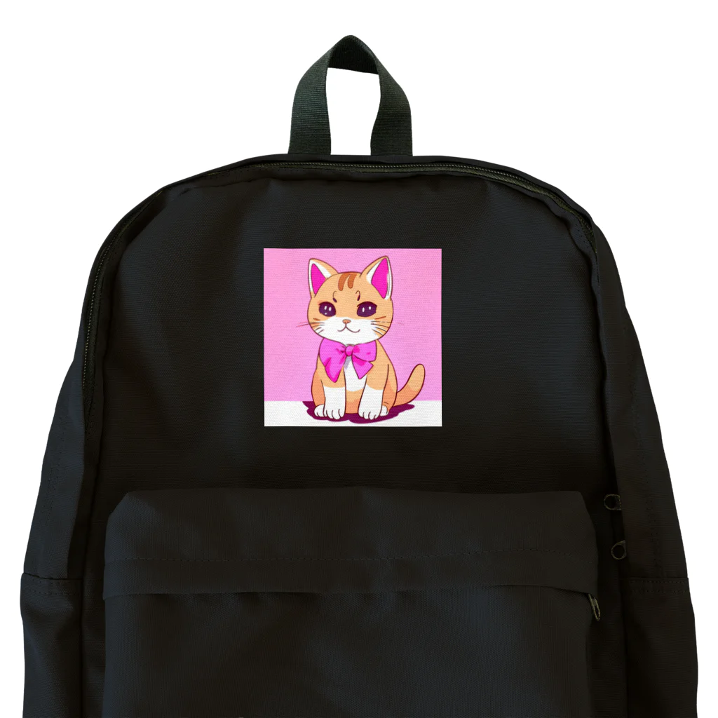 Officefaceのリボン猫ちゃん Backpack