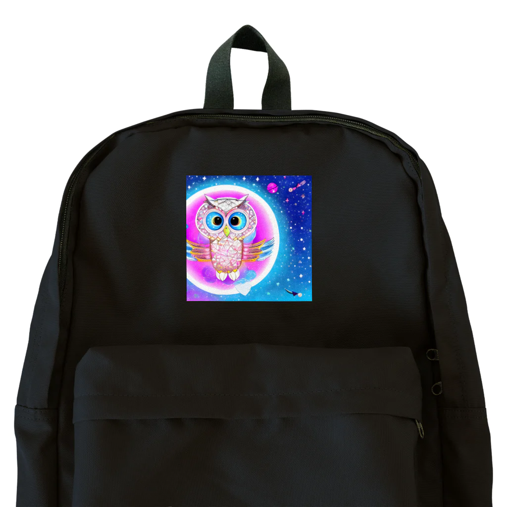 Moichi Designs Shop-2023のフクロウの宇宙飛行士 Backpack