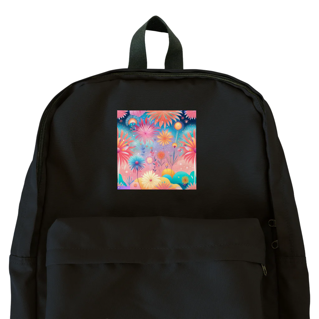 千裕アトリエ（いつもありがとう）の花火のアート Backpack