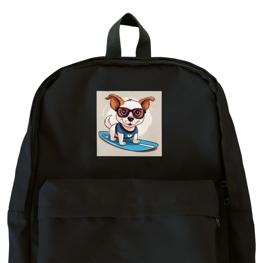 With-a-smileのサーフィン犬 Backpack