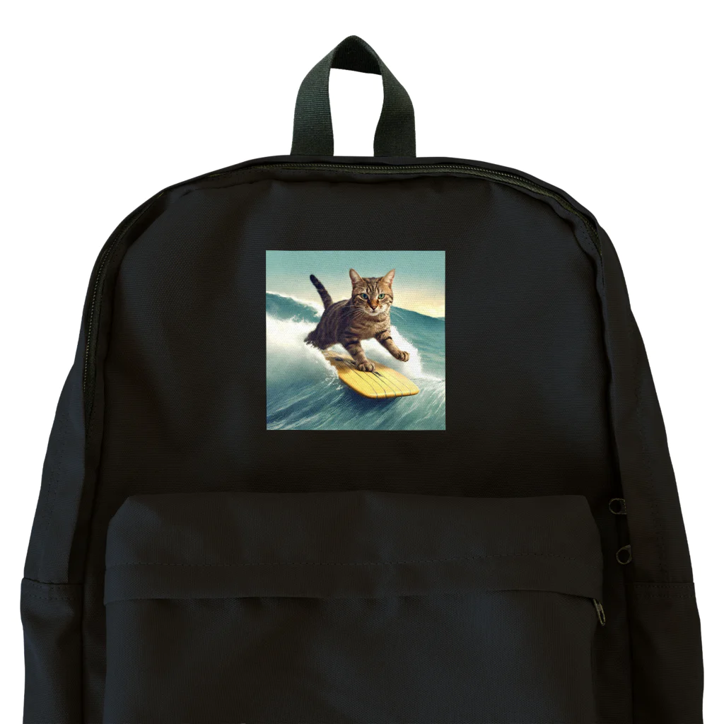 41kenzou20-moのサーフィンする猫 Backpack