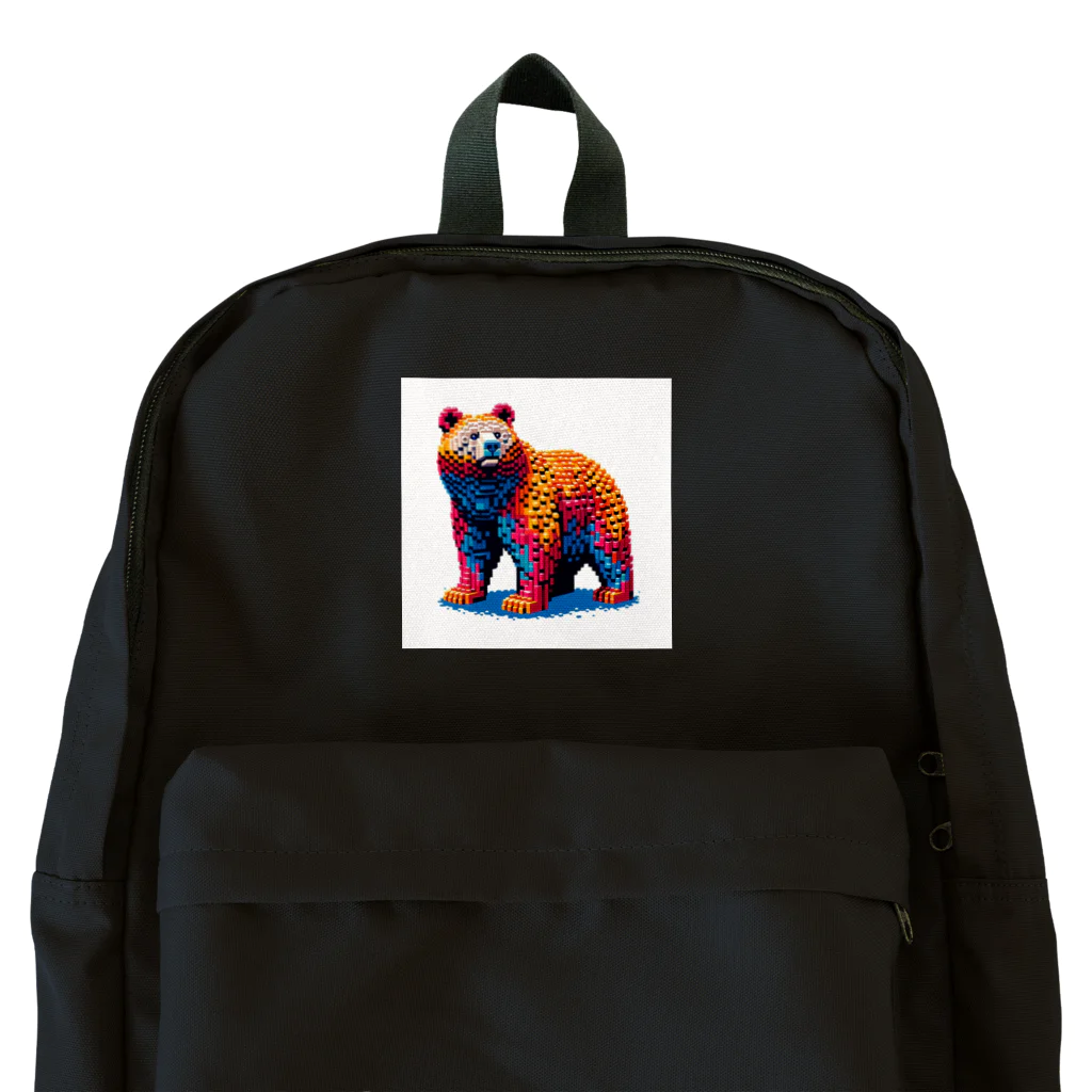 raio-nのレゴ風の熊くん Backpack
